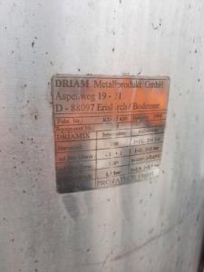 DRIAMIX 200 literes rozsdamentes keverőtartály